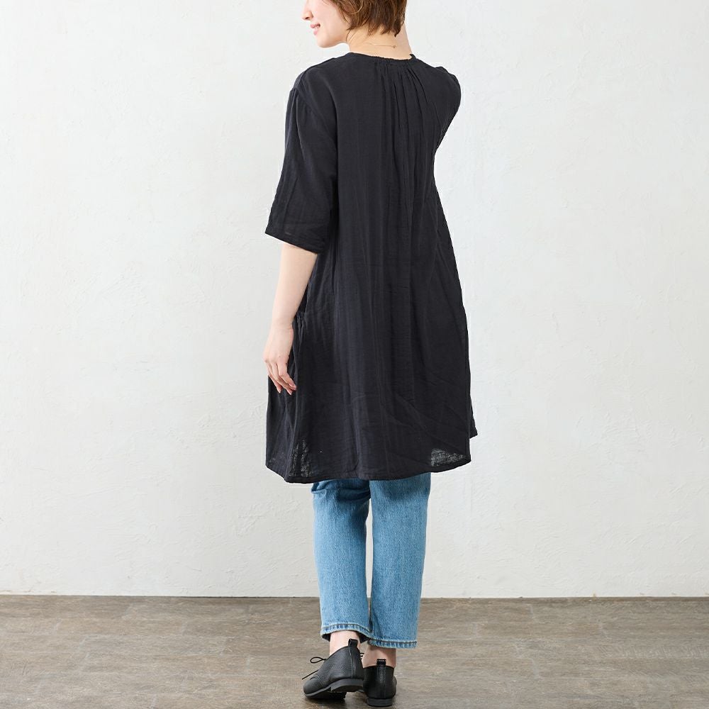 インド製 オーガニックコットンダブルガーゼチュニック span公式