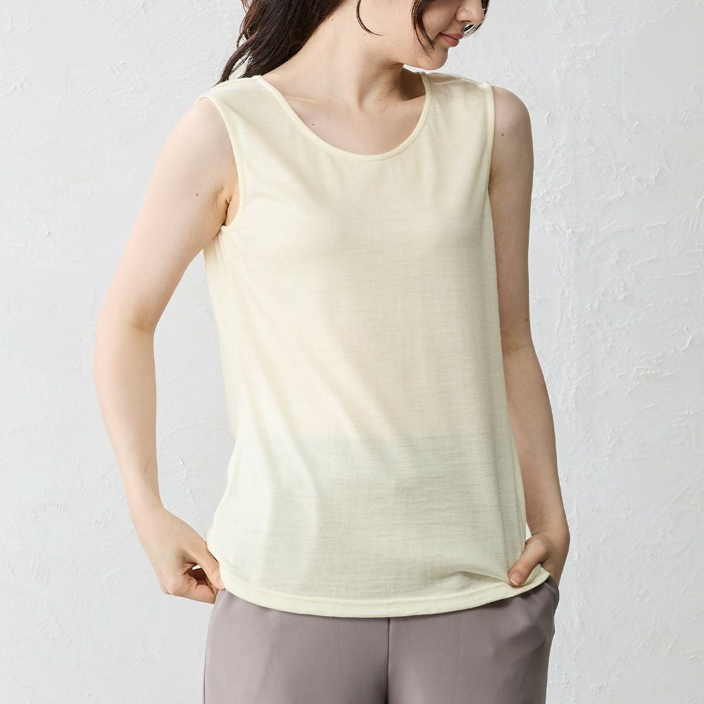 日本製 メリノウールタンクトップ span公式オンラインショップ
