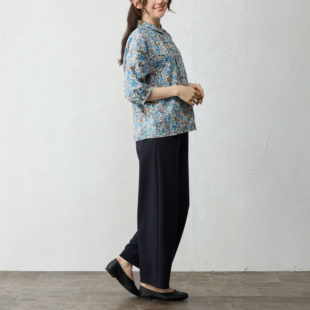 リバティプリント 七分袖 ドルマンブラウス span公式オンラインショップ