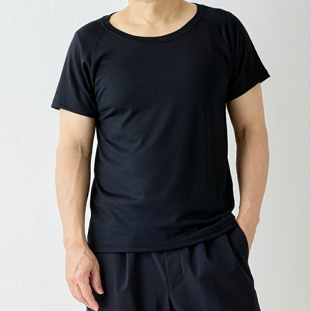Super140's】メンズ メリノウールラグランTシャツ 【Super140's