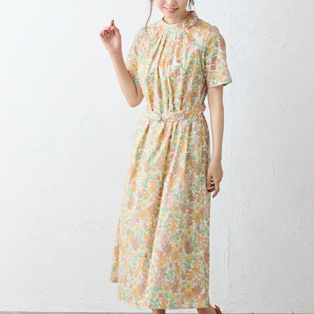 45R 不死鳥柄、インディゴ半袖ワンピース 000000000303-15.jpg?size=xl&w=