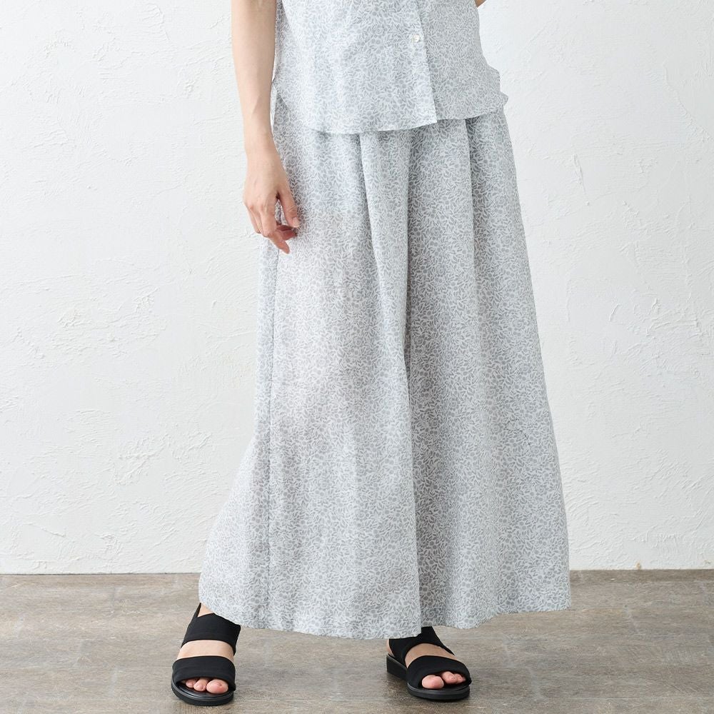 リバティ フランダースリネンワイドパンツ span公式オンラインショップ