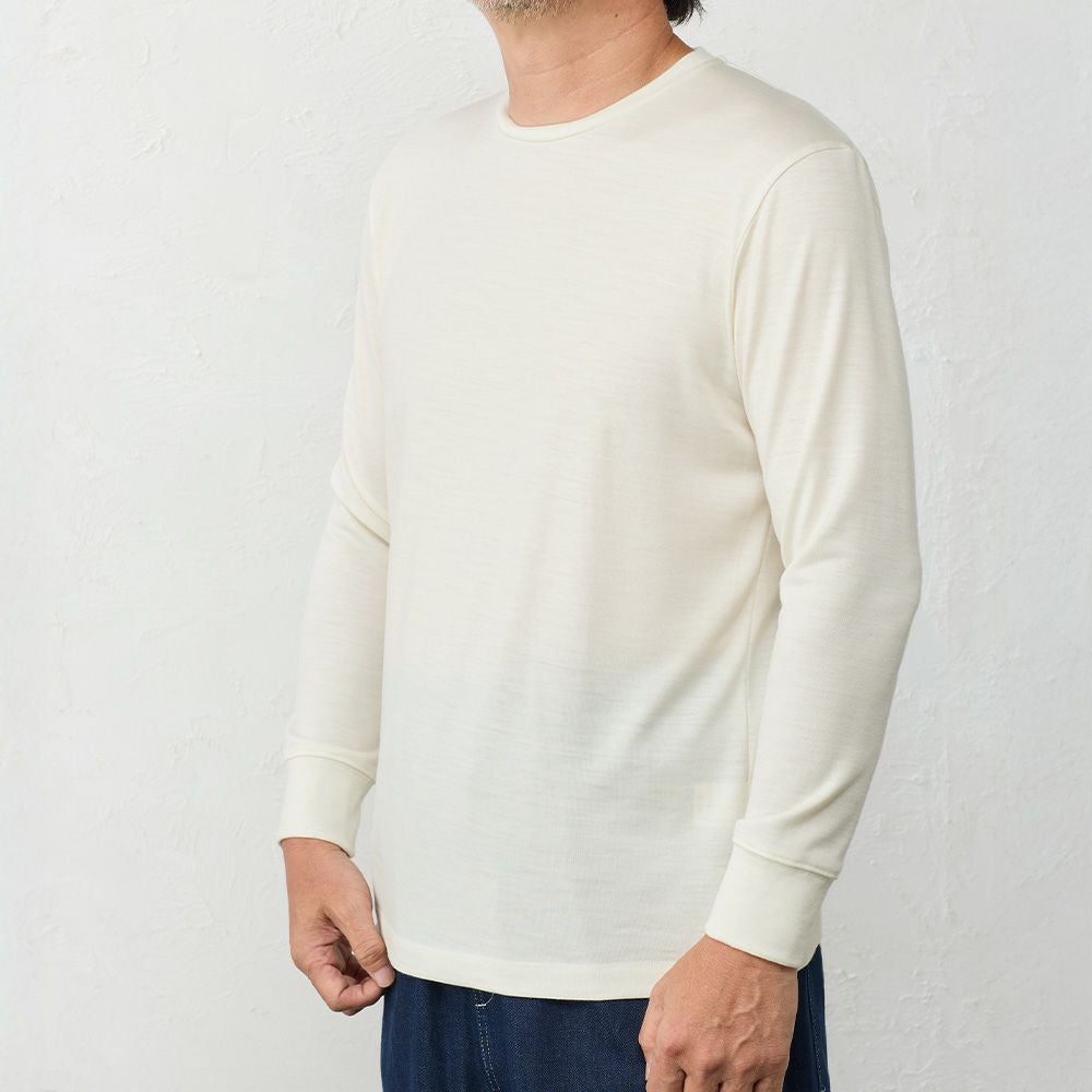 Super140's】メンズ メリノウール 長袖Tシャツ span公式オンラインショップ
