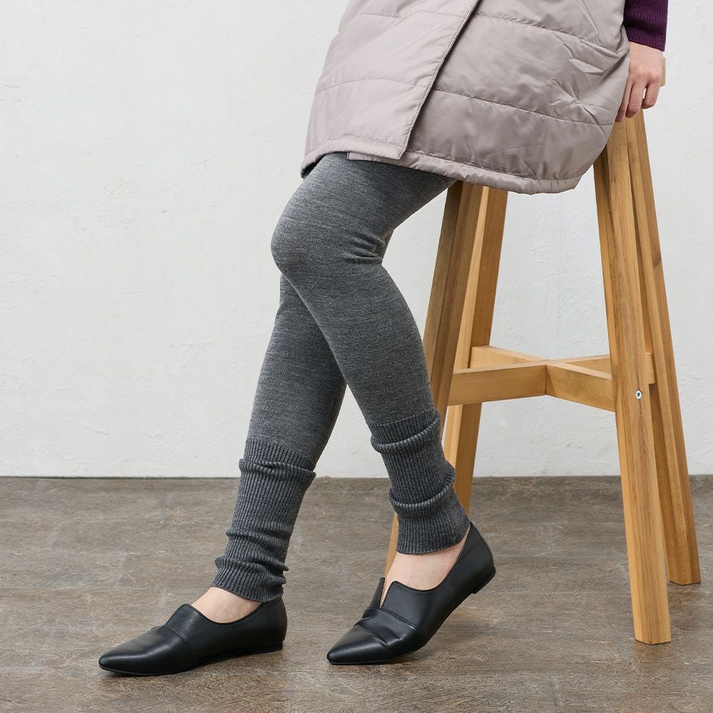 メリノウール ホールガーメントニットレギンス メリノウール ホール