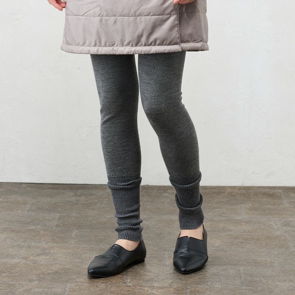 メリノウール ホールガーメントニットレギンス メリノウール ホール