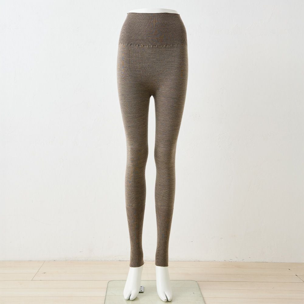 メリノウール ホールガーメントニットレギンス メリノウール ホール