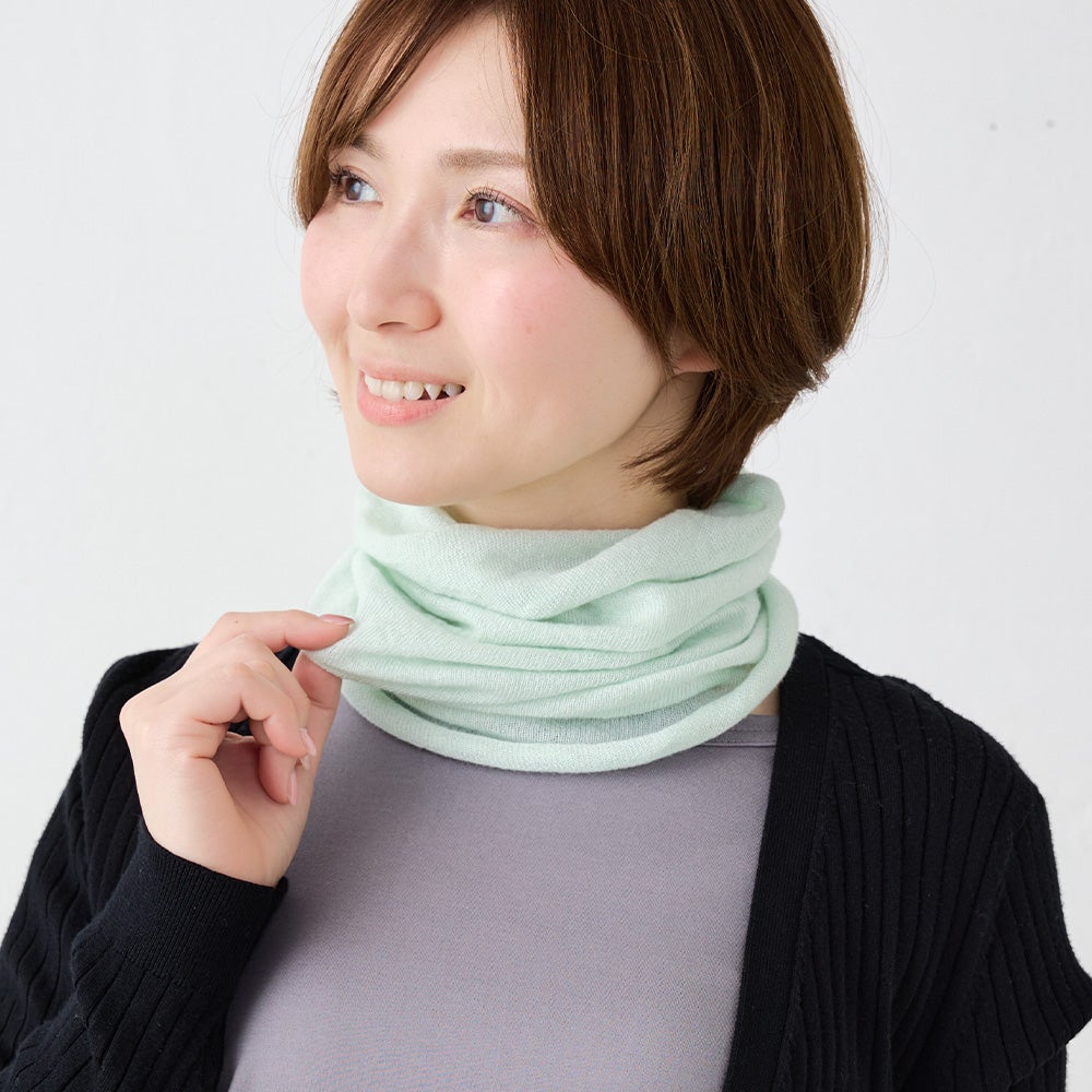 コットンカシミヤ クルーネックカットソー コットンカシミヤ クルー